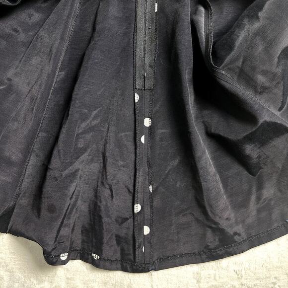 VINTAGE 70's ILGWU Union Made Acetate Polka Dot Fit & Flare Party Dress 11 - Picture 15 of 16